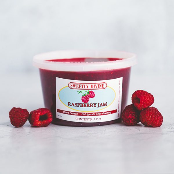 Easy Raspberry Freezer Jam - Sula and Spice